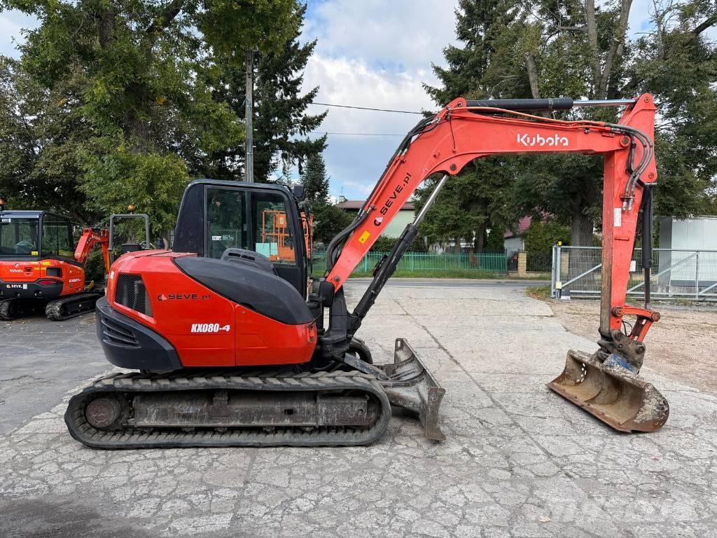Kubota KX 080-4 中型油圧ショベル 7ｔ-12ｔ（ユンボ・パワーショベル・バックホー）