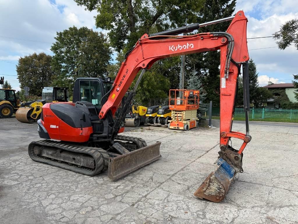 Kubota KX 080-4 中型油圧ショベル 7ｔ-12ｔ（ユンボ・パワーショベル・バックホー）