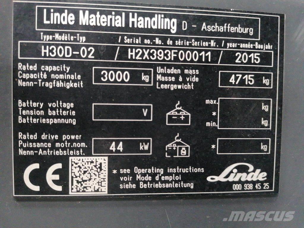 Linde H30D-02 ディーゼル・軽油
