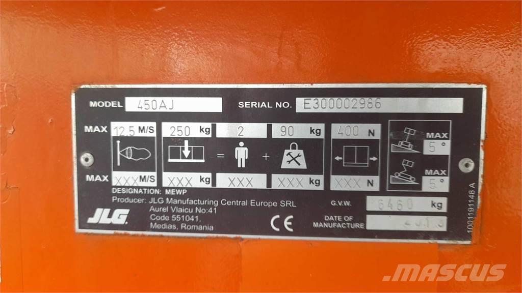 JLG 450AJSII ブームリフト　屈伸型