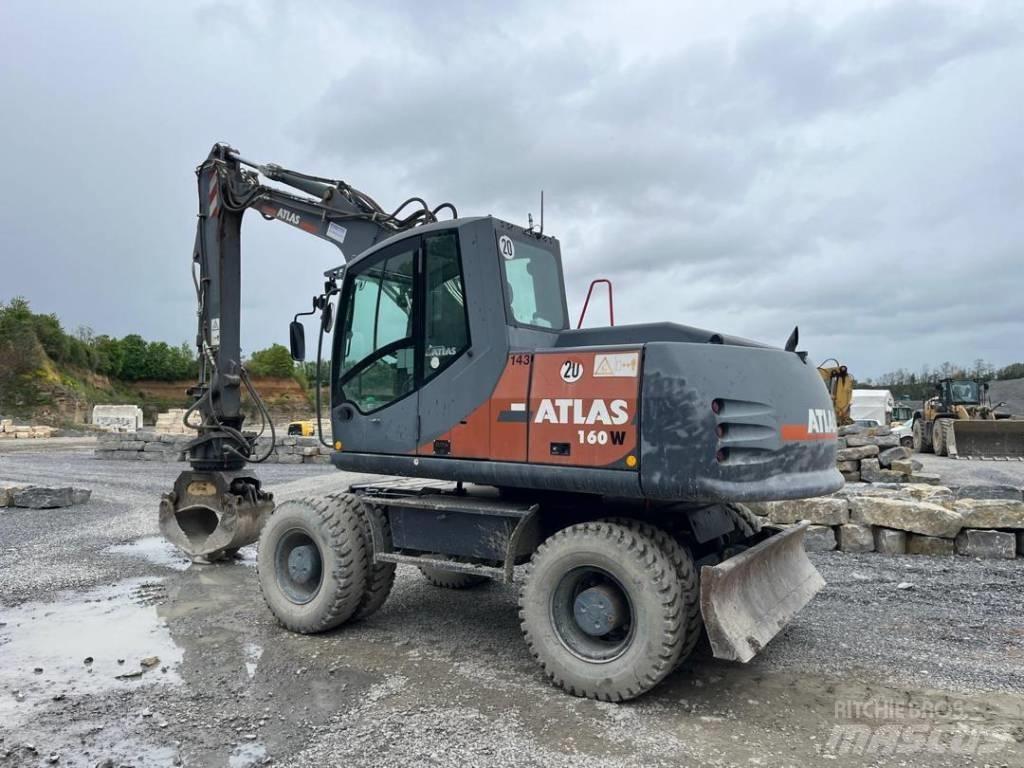 Atlas 160W ホイール式油圧ショベル（パワーショベル・ユンボ・バックホー）