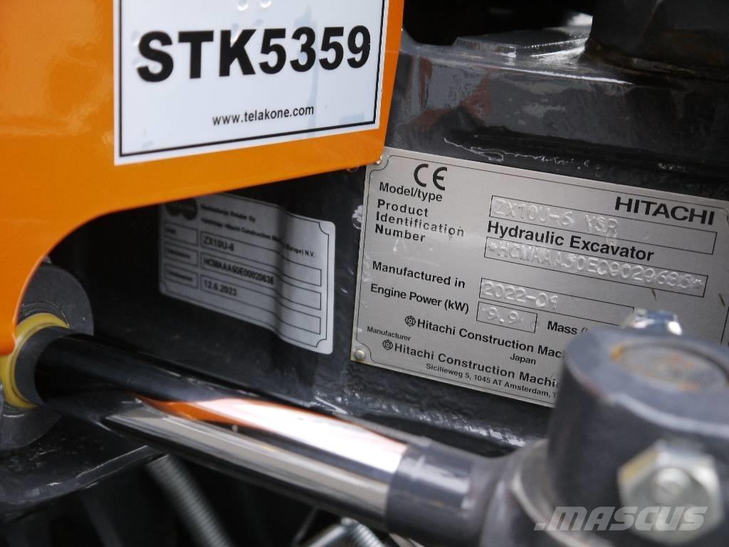 Hitachi ZX 10 U-6 ミニ油圧ショベル 7t以下（ミニユンボ・ミニディガー）