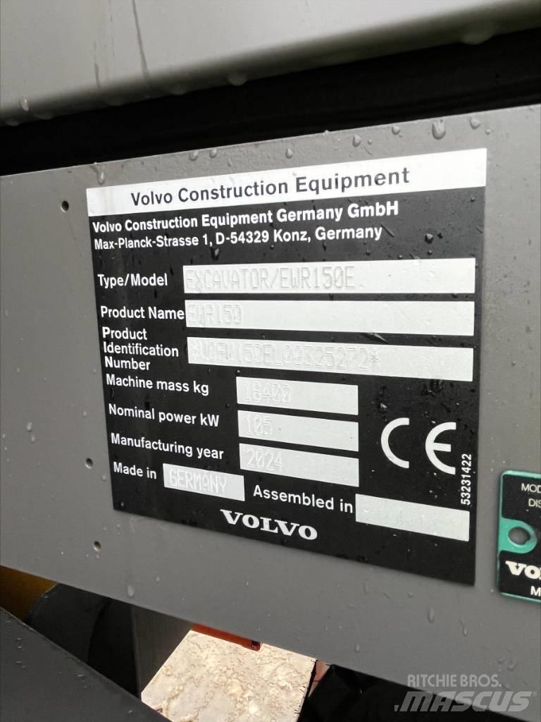 Volvo EWR 150 E ホイール式油圧ショベル（パワーショベル・ユンボ・バックホー）