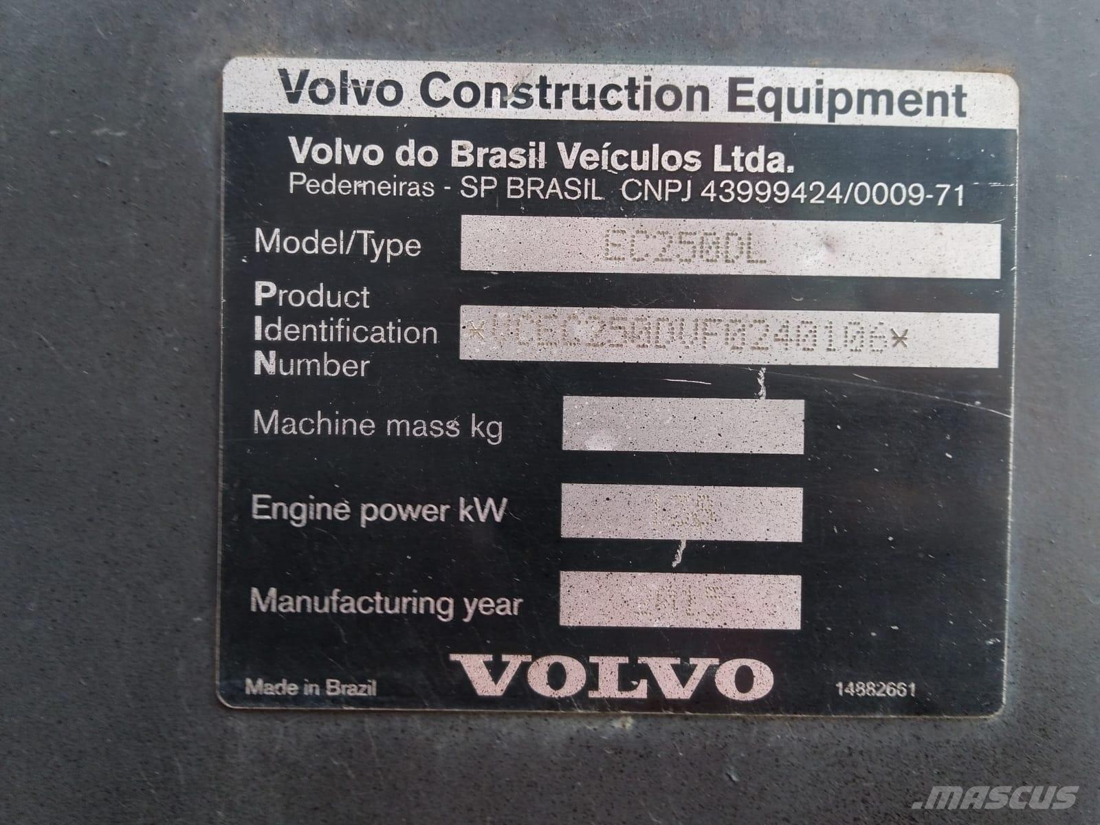 Volvo EC 250 D L 大型油圧ショベル12t以上（パワーショベル・ユンボ）