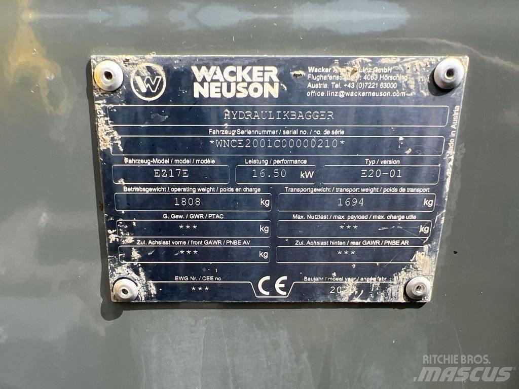 Wacker Neuson EZ17e 大型油圧ショベル12t以上（パワーショベル・ユンボ）