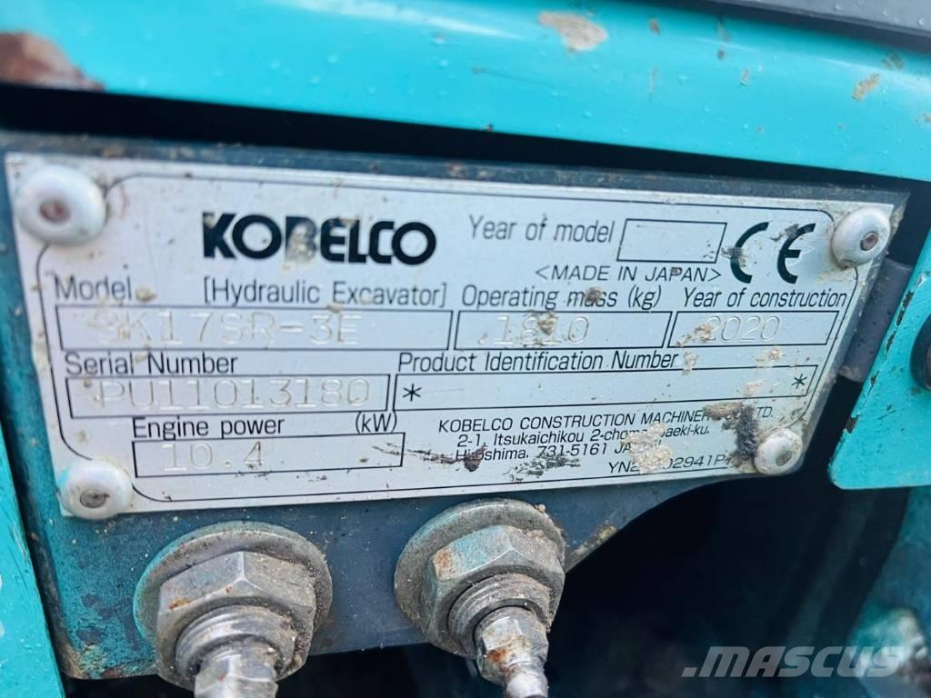 Kobelco SK 17 SR-3 ミニ油圧ショベル 7t以下（ミニユンボ・ミニディガー）