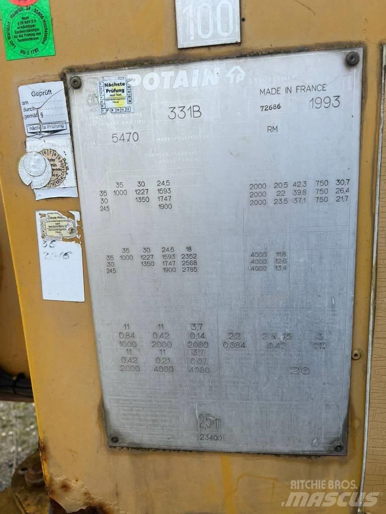 Potain GTMR 331 B タワークレーン