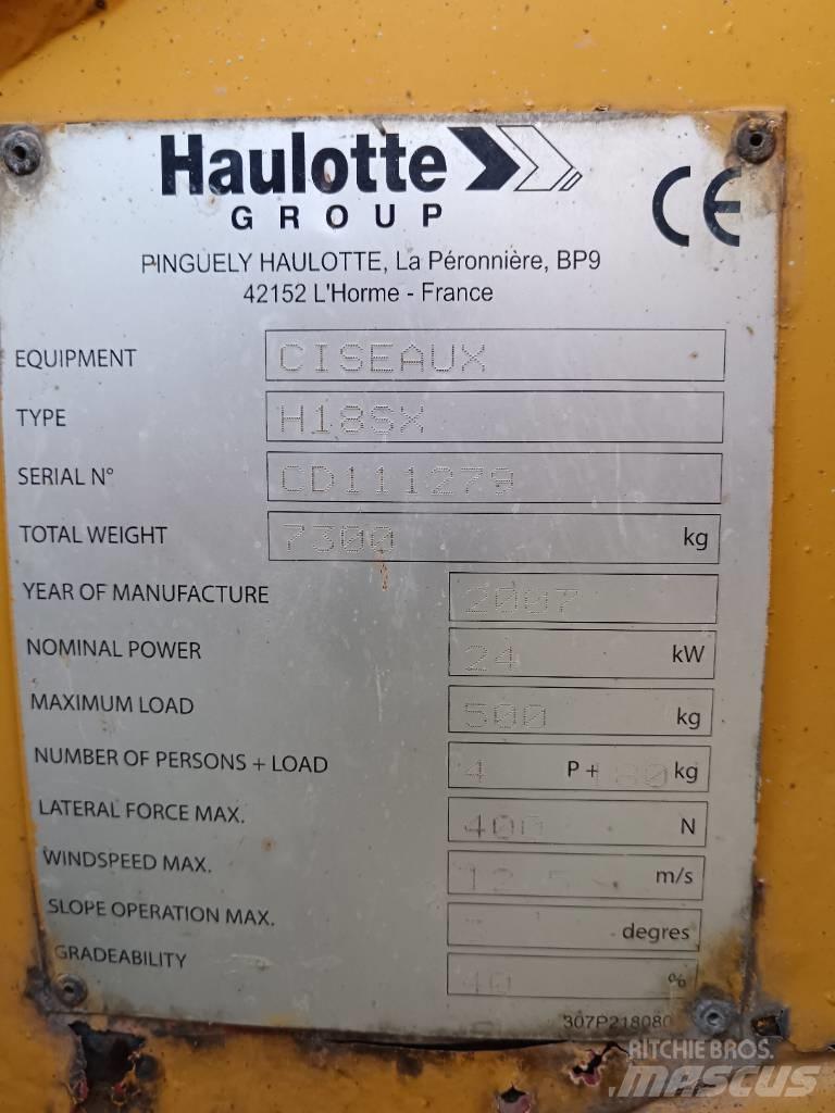 Haulotte H 18 SX シザースリフト