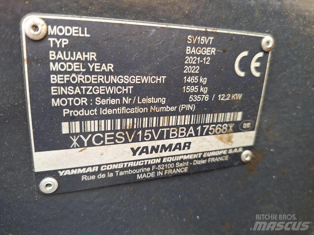 Yanmar SV 15 ミニ油圧ショベル 7t以下（ミニユンボ・ミニディガー）