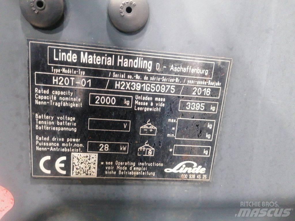 Linde H20T-01 LPGフォークリフト