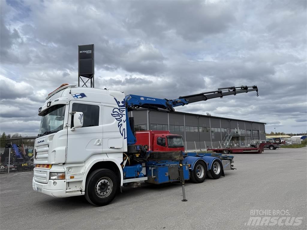 Scania R420 6X2 クレーントラック、ユニック車