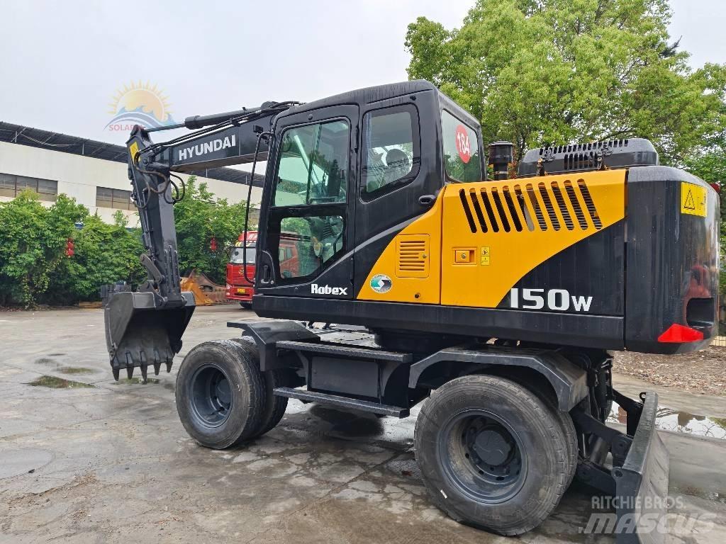 Hyundai R 150 W ホイール式油圧ショベル（パワーショベル・ユンボ・バックホー）