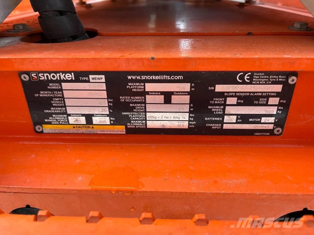 Snorkel S 3219 E シザースリフト