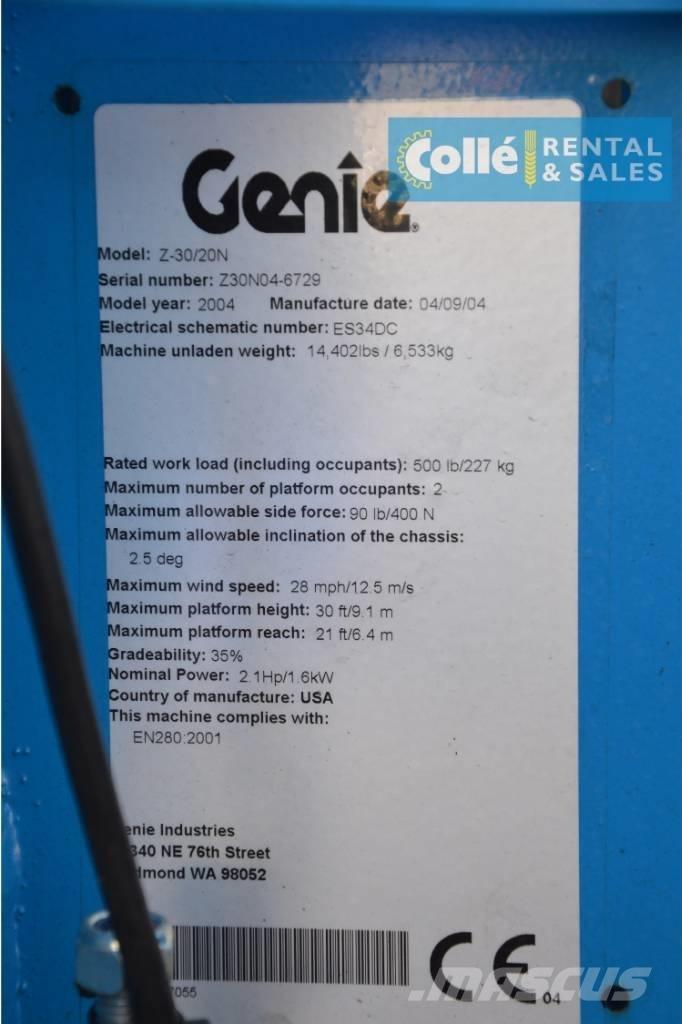 Genie Z-30/20N | 2004 ブームリフト　屈伸型