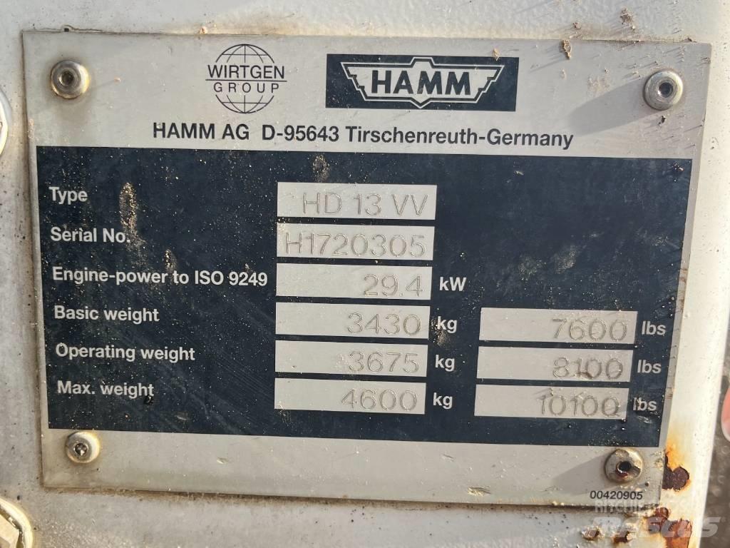 Hamm HD 13 VV タンデムローラ