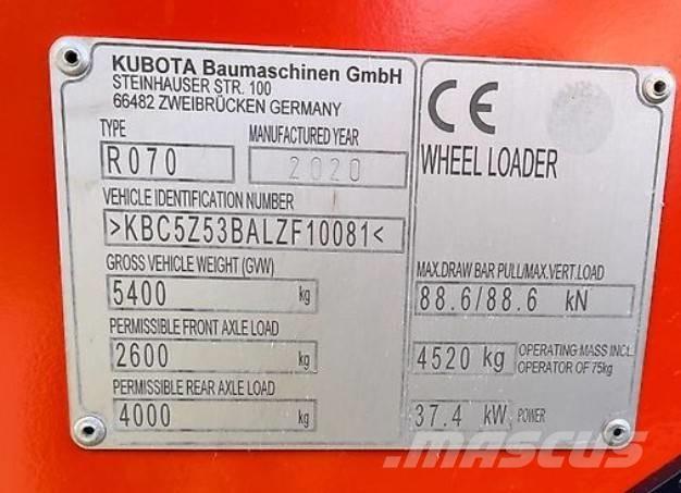 Kubota R 070 ホイールローダー・タイヤショベル
