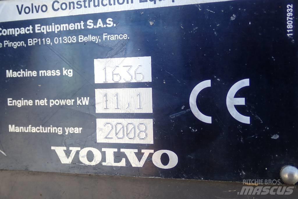 Volvo EC 15 B ミニ油圧ショベル 7t以下（ミニユンボ・ミニディガー）