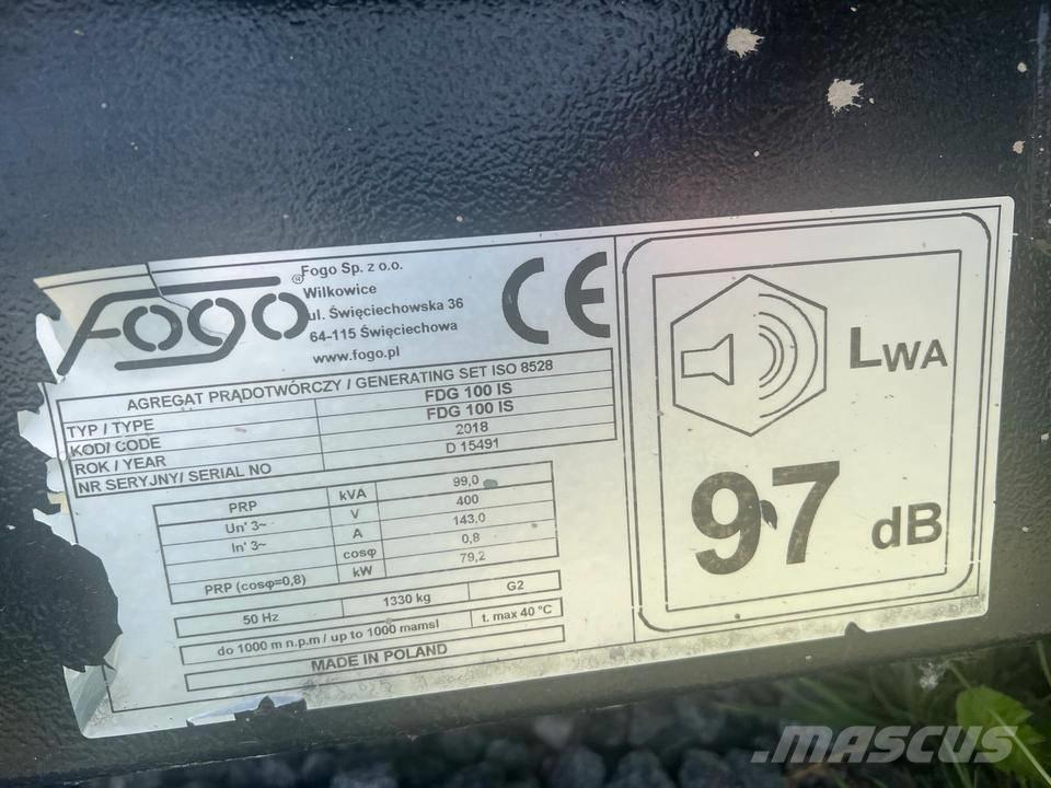 Fogo Iveco 100 KVA ディーゼル発電機