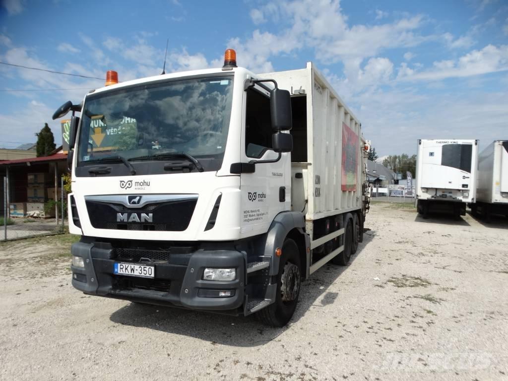 MAN 26.320 6x2-4 BL 塵芥車、パッカー車