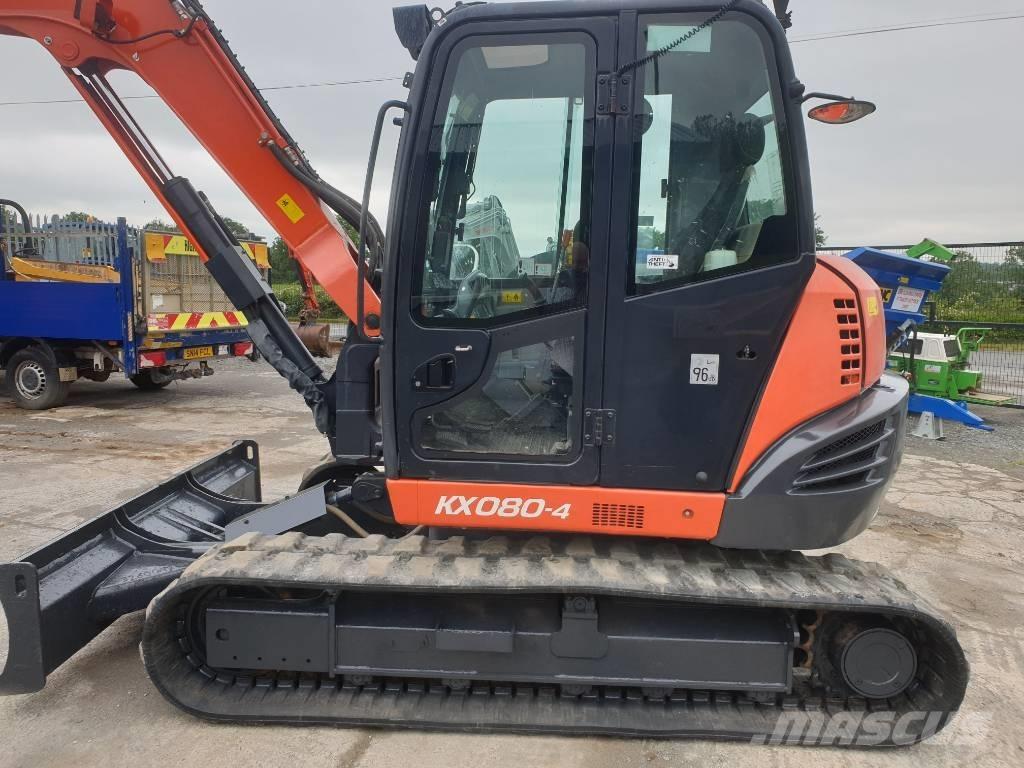 Kubota KX 080-4 中型油圧ショベル 7ｔ-12ｔ（ユンボ・パワーショベル・バックホー）