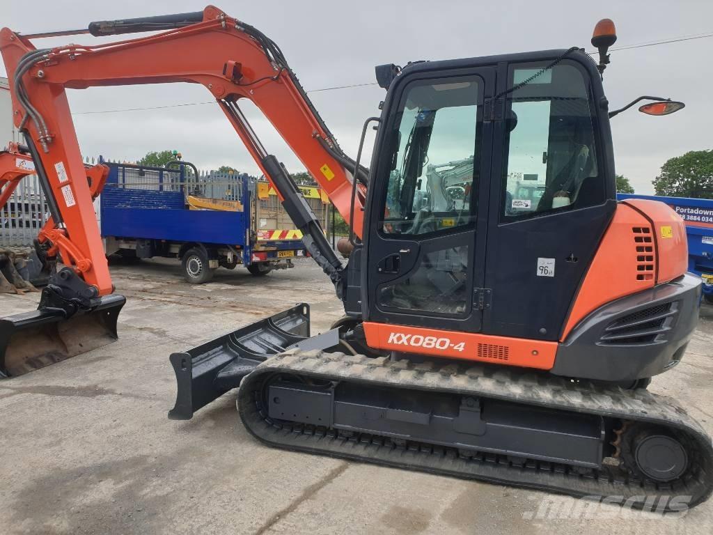 Kubota KX 080-4 中型油圧ショベル 7ｔ-12ｔ（ユンボ・パワーショベル・バックホー）