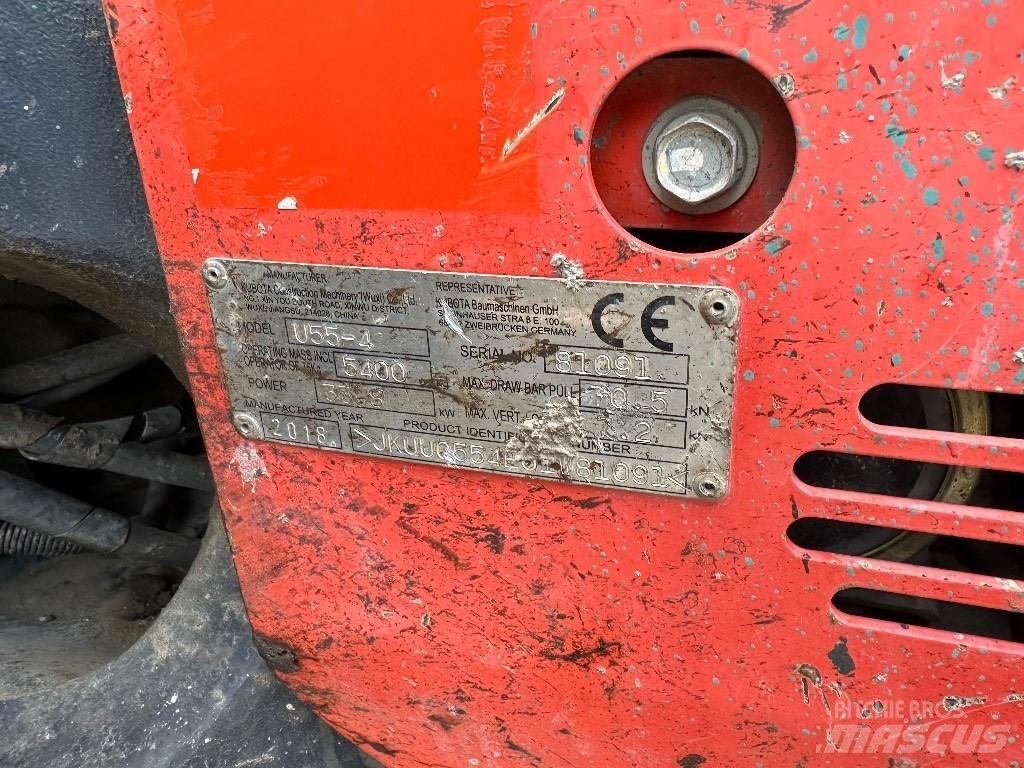Kubota KX 055-4 ミニ油圧ショベル 7t以下（ミニユンボ・ミニディガー）