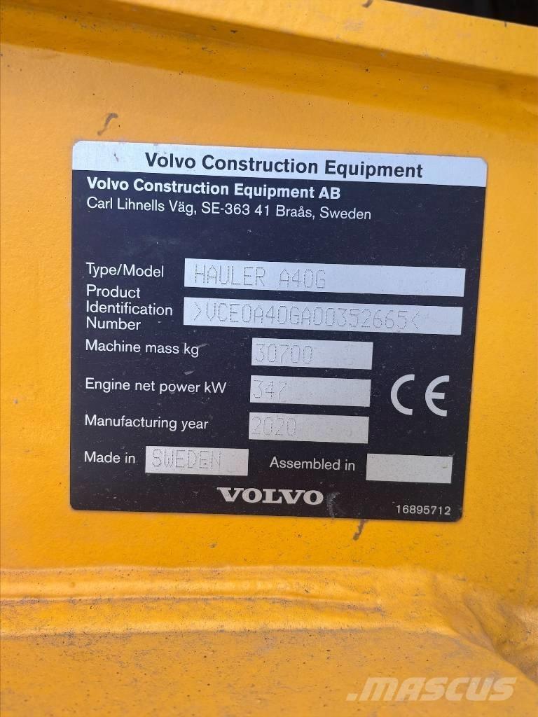 Volvo A40G アーティキュレート式ダンプトラック