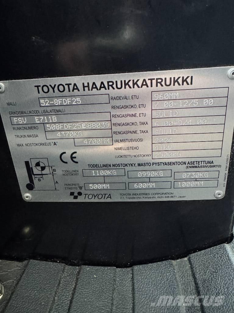 Toyota 52-8 FDF 25 ディーゼル・軽油