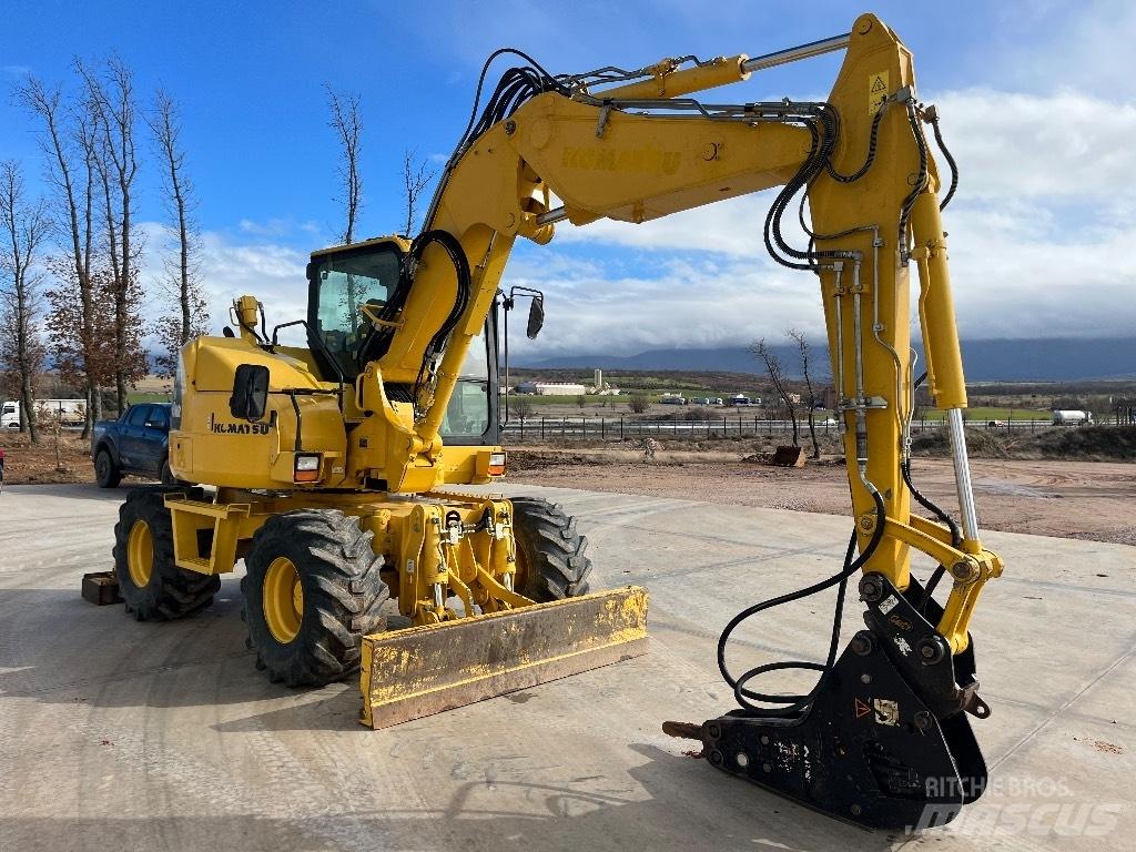 Komatsu PW 98 MR-8 ホイール式油圧ショベル（パワーショベル・ユンボ・バックホー）