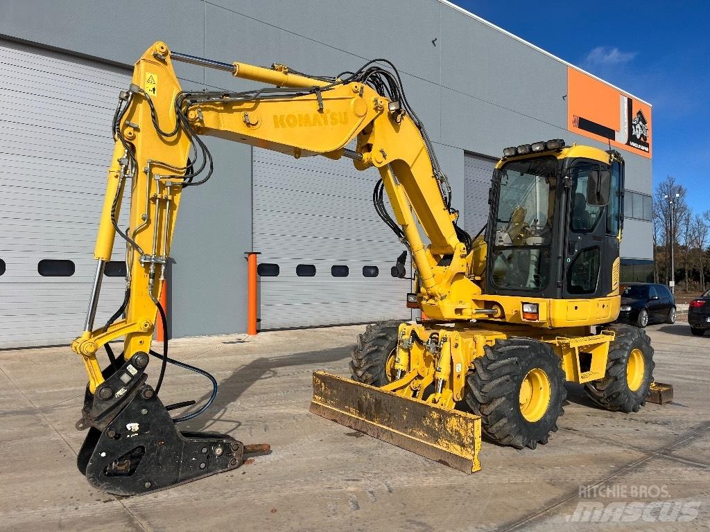 Komatsu PW 98 MR-8 ホイール式油圧ショベル（パワーショベル・ユンボ・バックホー）
