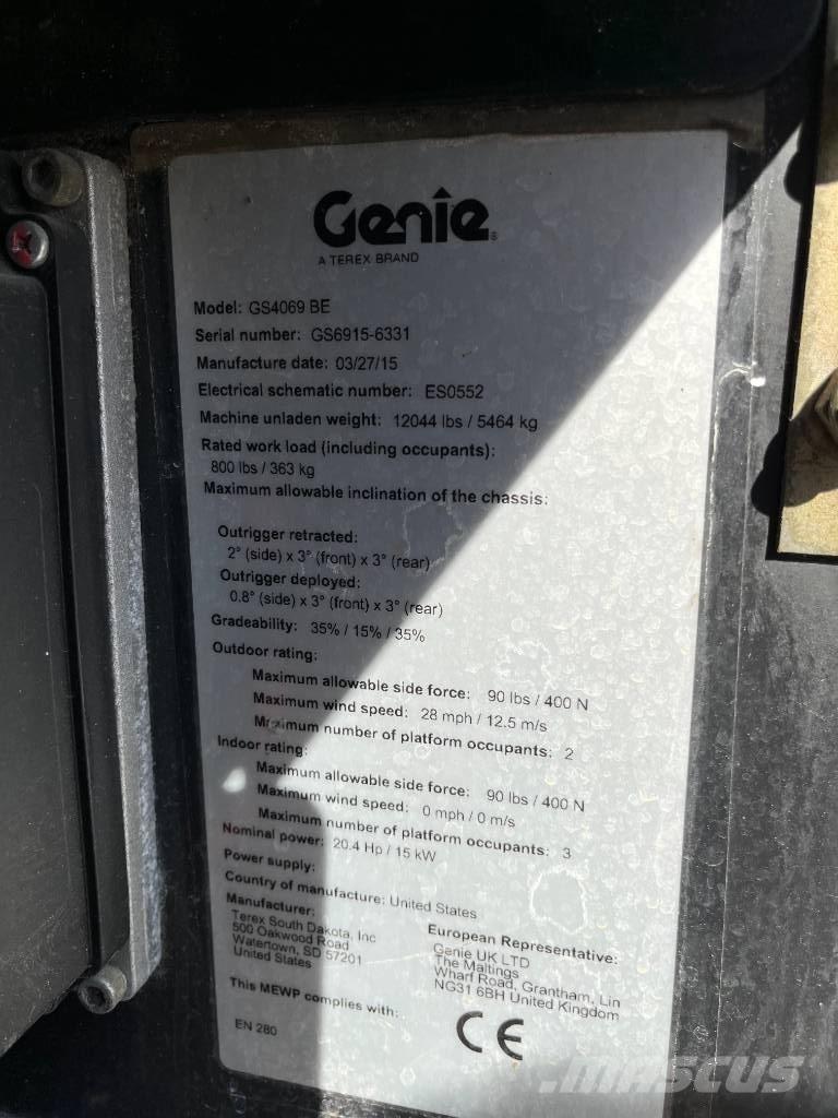 Genie GS 4069 BE シザースリフト