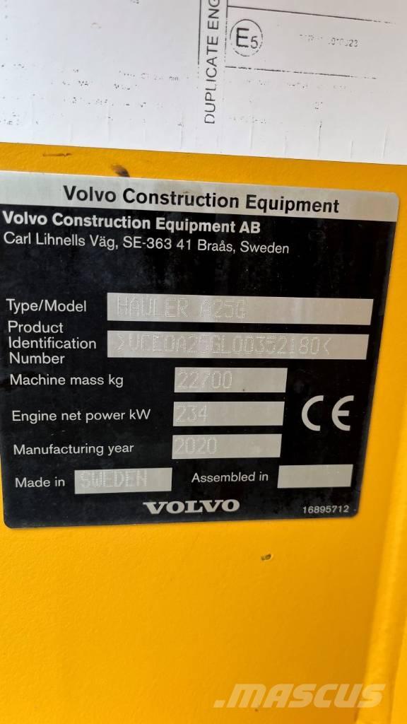 Volvo A25G リジットフレーム式ダンプトラック