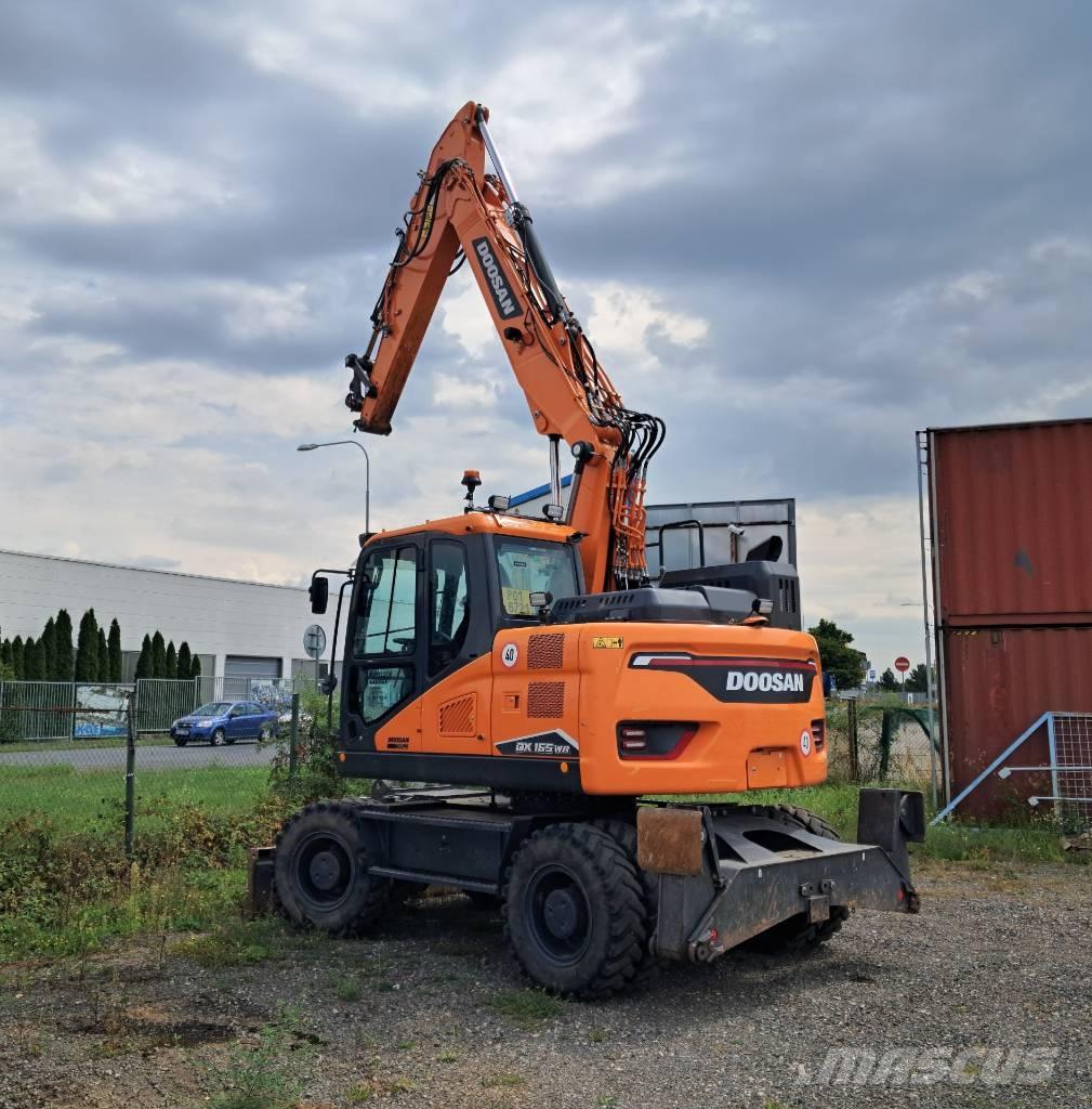 Doosan DX165WR-7 ホイール式油圧ショベル（パワーショベル・ユンボ・バックホー）