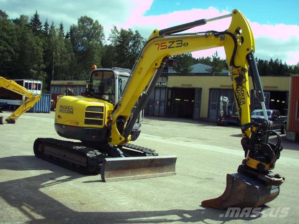 Wacker Neuson 75 Z3 中型油圧ショベル 7ｔ-12ｔ（ユンボ・パワーショベル・バックホー）