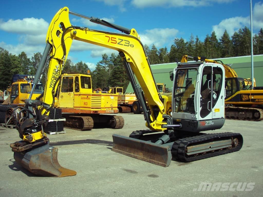 Wacker Neuson 75 Z3 中型油圧ショベル 7ｔ-12ｔ（ユンボ・パワーショベル・バックホー）