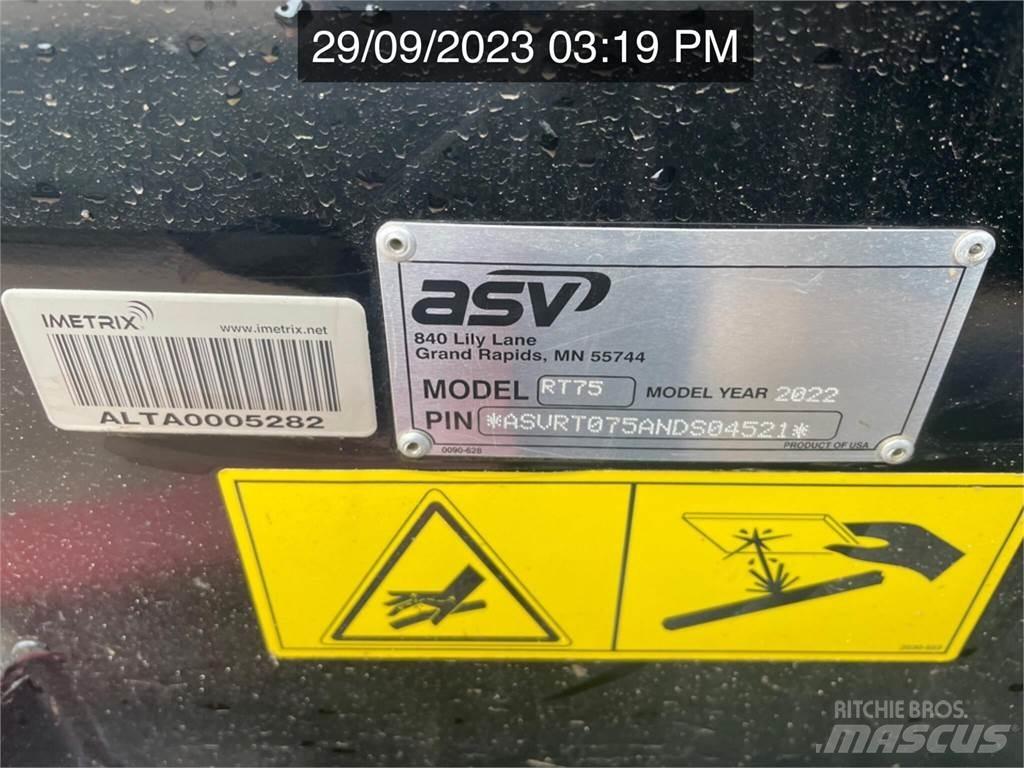 ASV POSI-TRACK RT75 スキッドステアローダー