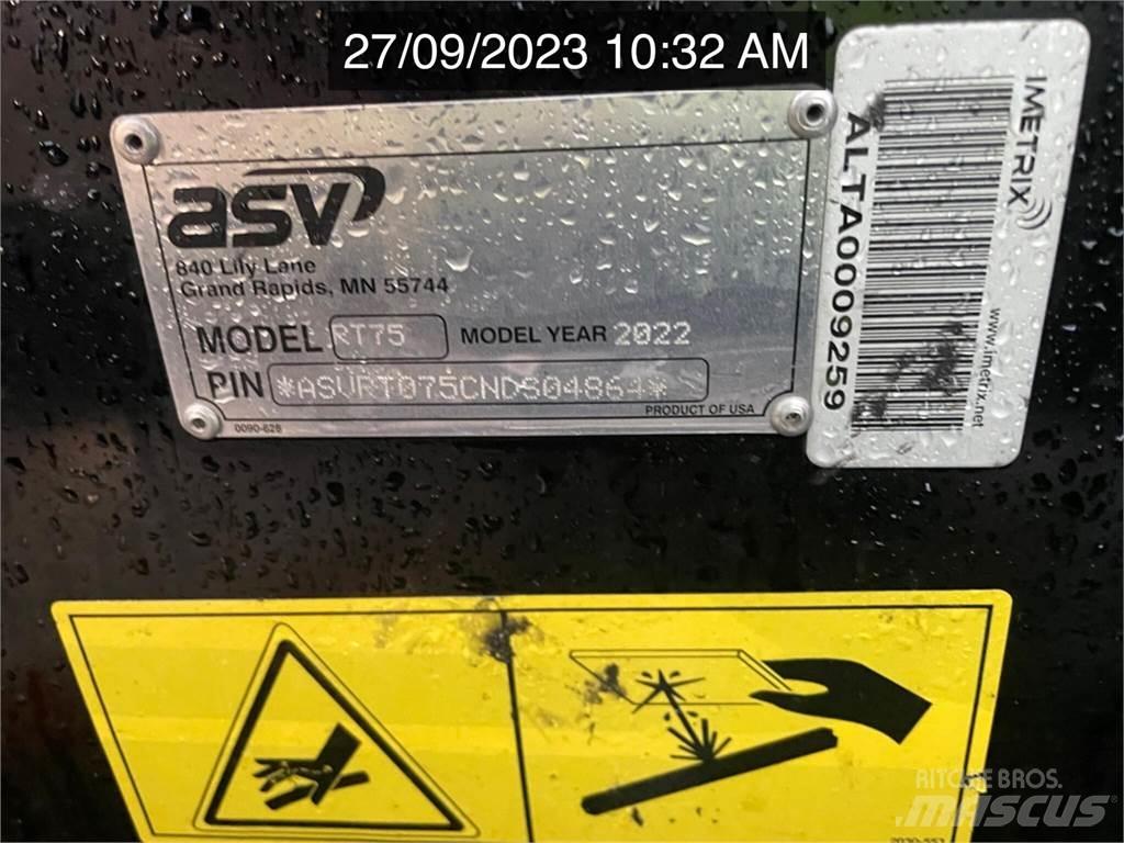 ASV POSI-TRACK RT75 スキッドステアローダー