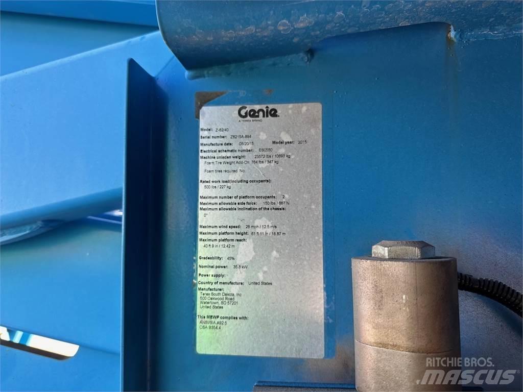 Genie Z62/40 ブームリフト　屈伸型
