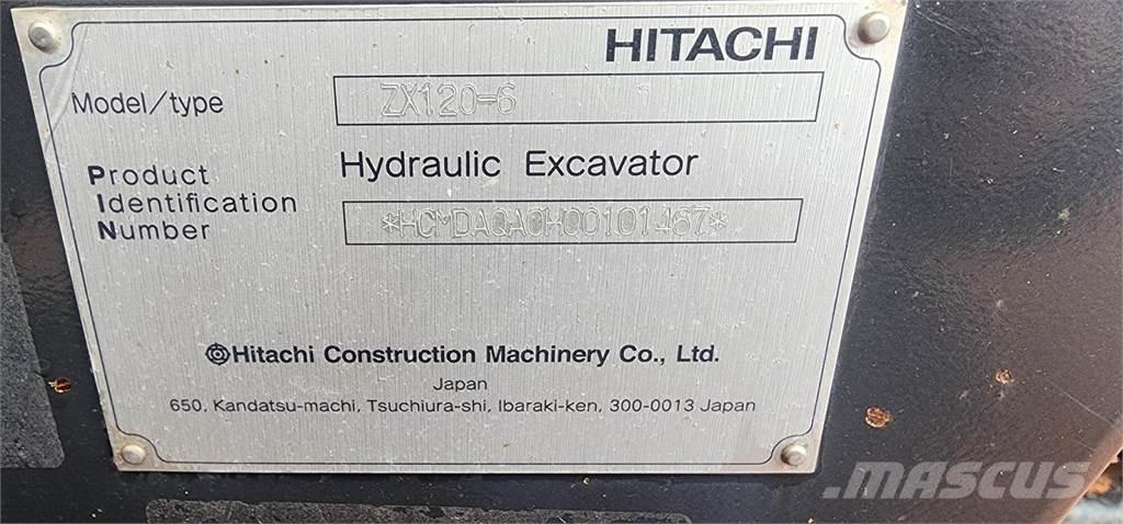 Hitachi ZX120-6 大型油圧ショベル12t以上（パワーショベル・ユンボ）