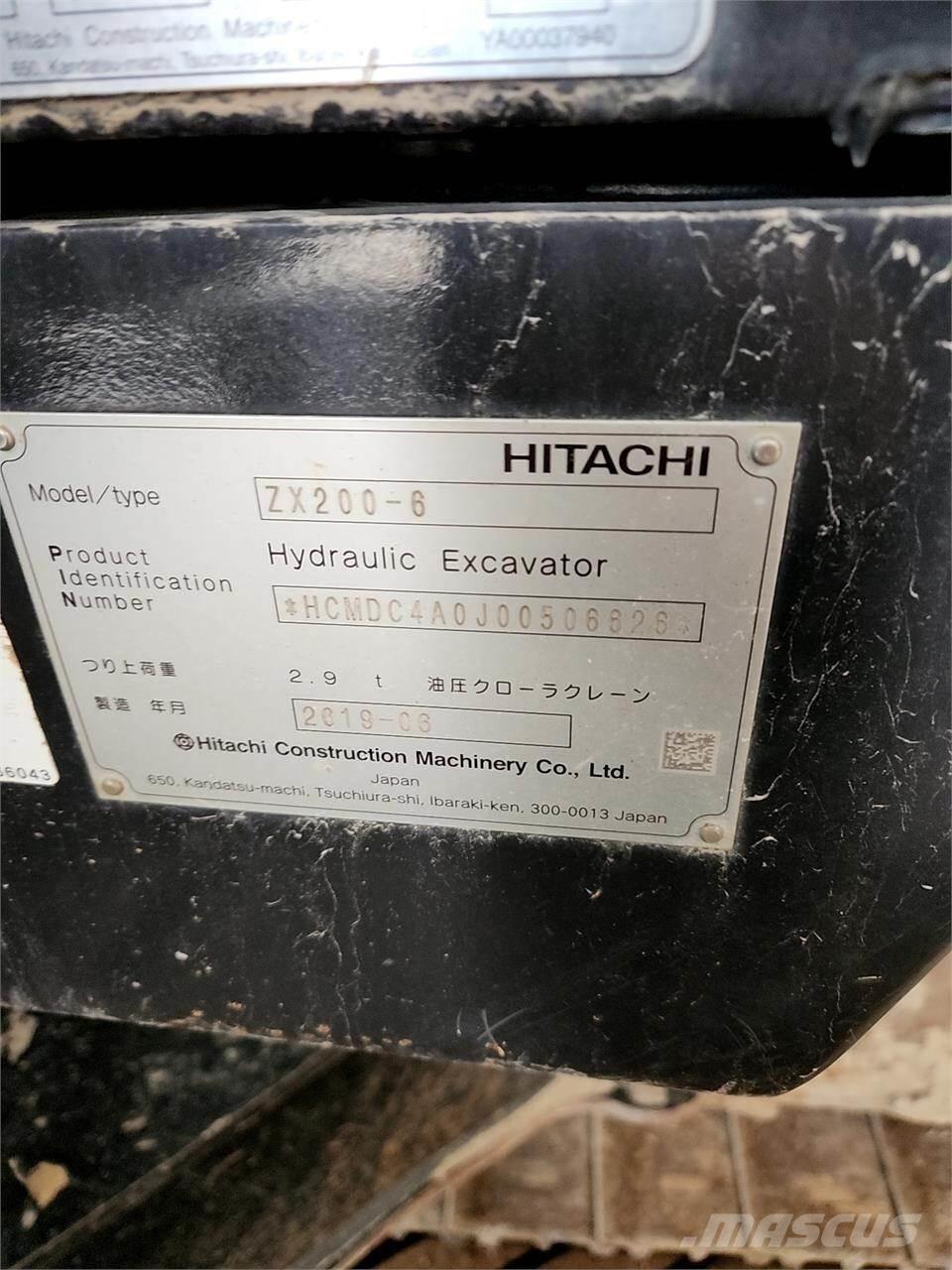 Hitachi ZX200-6 大型油圧ショベル12t以上（パワーショベル・ユンボ）
