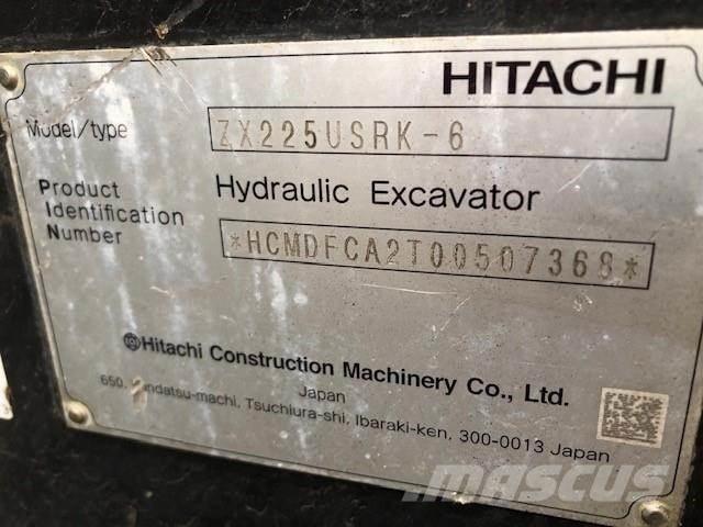 Hitachi ZX225USRK-6 大型油圧ショベル12t以上（パワーショベル・ユンボ）