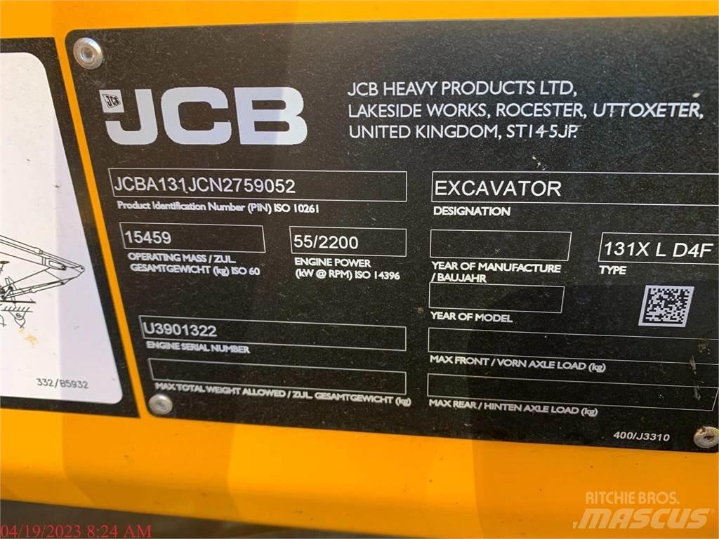 JCB 131X LC 大型油圧ショベル12t以上（パワーショベル・ユンボ）