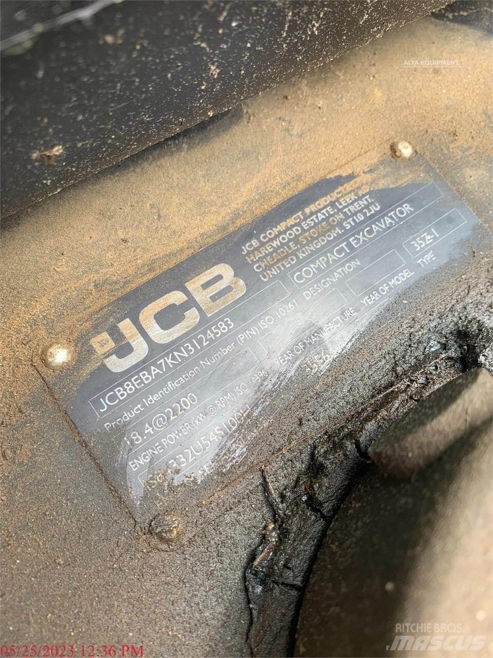 JCB 35Z-1 ミニ油圧ショベル 7t以下（ミニユンボ・ミニディガー）