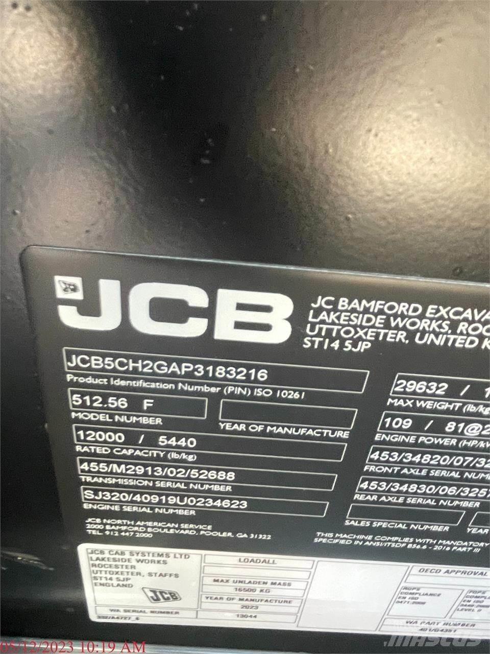 JCB 512-56 テレスコーピックハンドラー