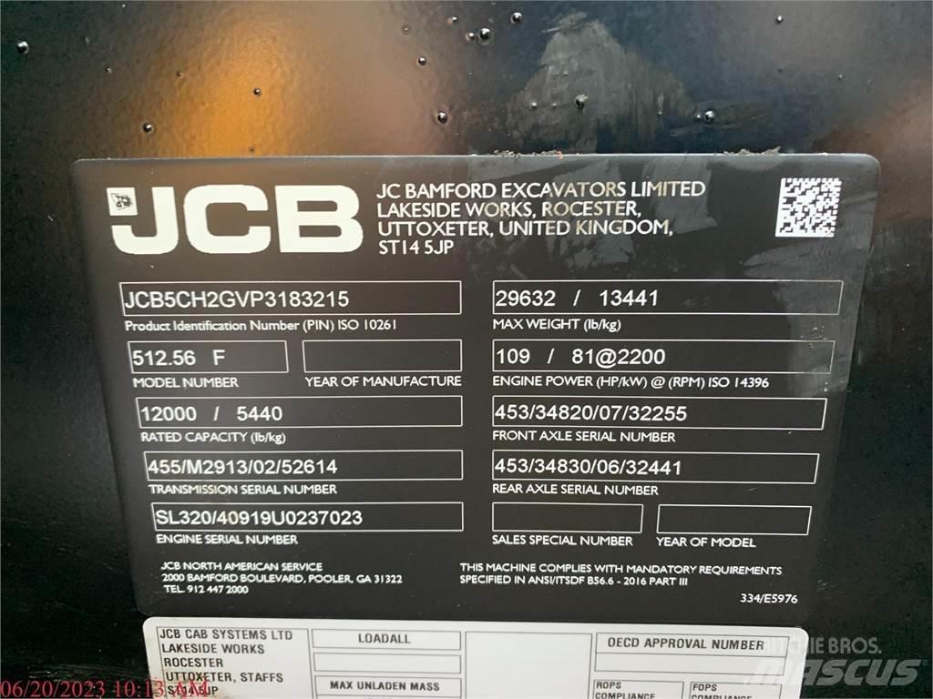 JCB 512-56 テレスコーピックハンドラー