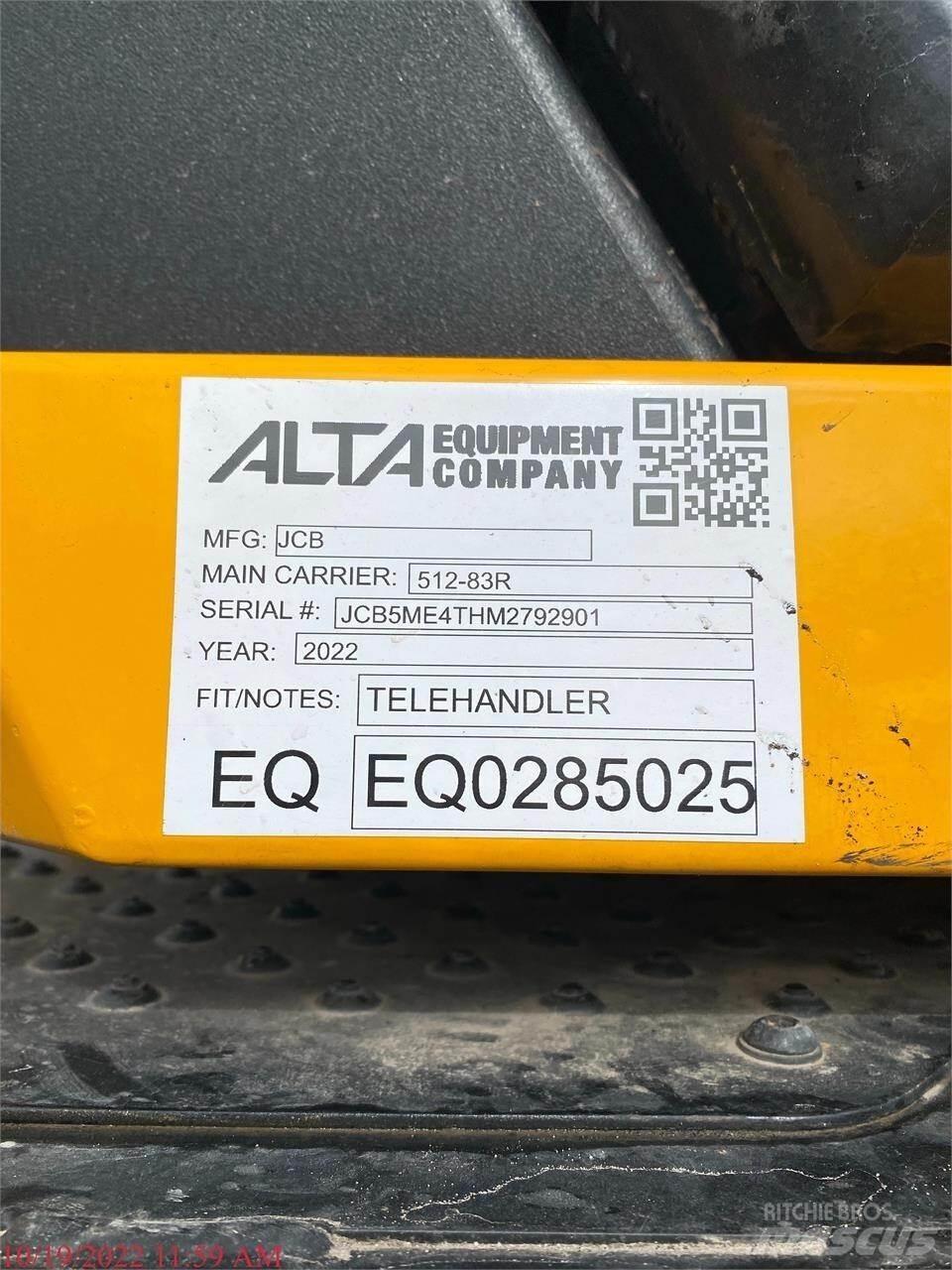 JCB 512-83R テレスコーピックハンドラー
