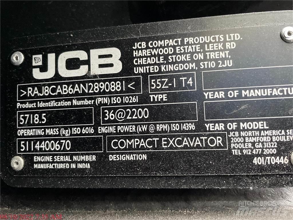 JCB 55Z-1 ミニ油圧ショベル 7t以下（ミニユンボ・ミニディガー）