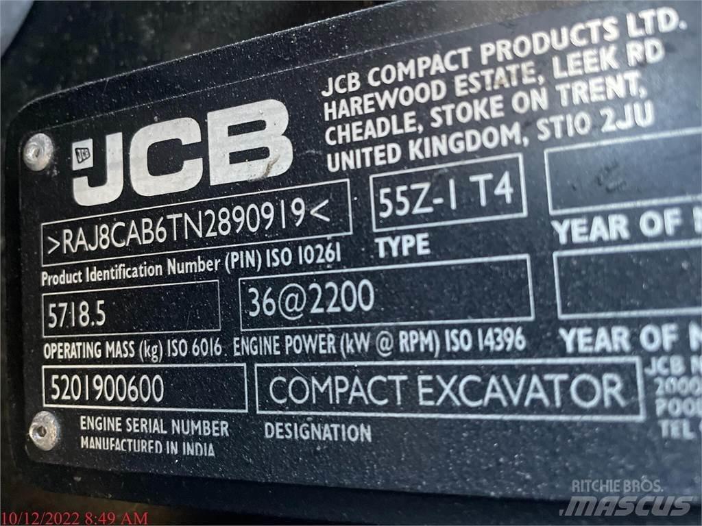JCB 55Z-1 ミニ油圧ショベル 7t以下（ミニユンボ・ミニディガー）