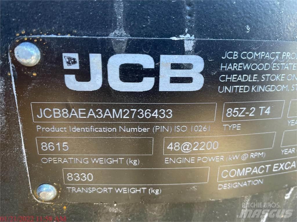 JCB 85Z-2 大型油圧ショベル12t以上（パワーショベル・ユンボ）