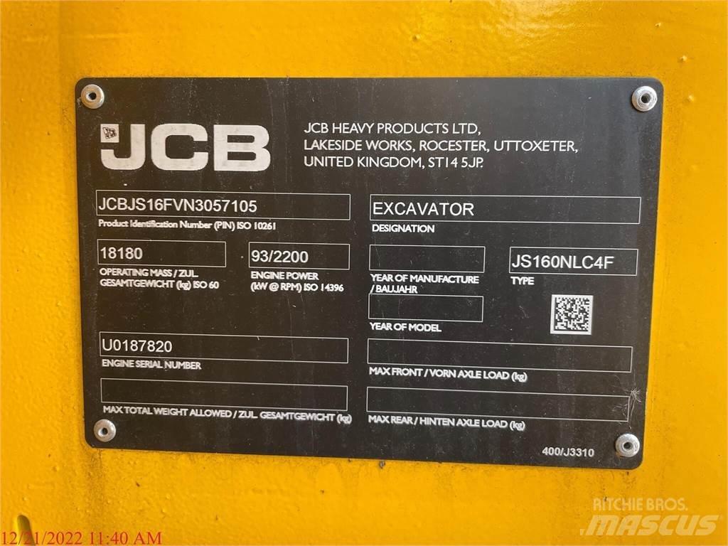JCB JS160 大型油圧ショベル12t以上（パワーショベル・ユンボ）